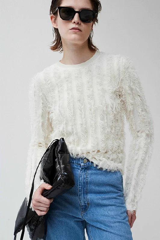 Karrie Fringe Knit Sweater (Sold Out)