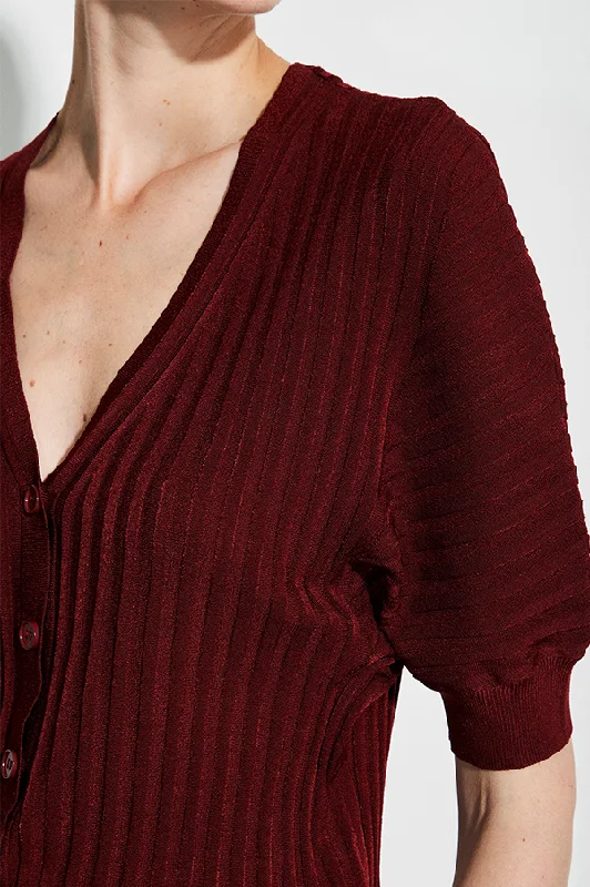 Kesi Cardigan in Mahogany