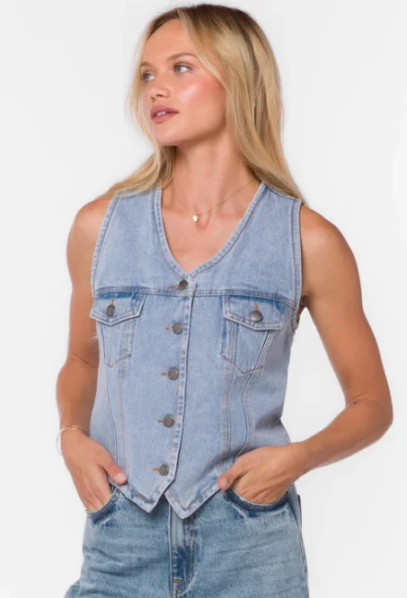 Lexi Retro Denim Vest