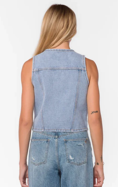 Lexi Retro Denim Vest