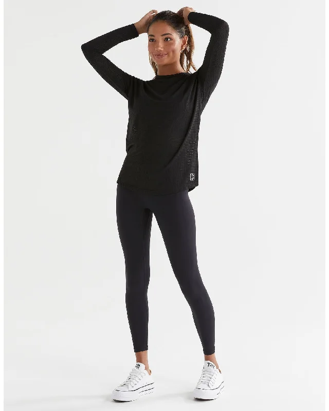 Lilybod Toby Mesh Long Sleeve - Black