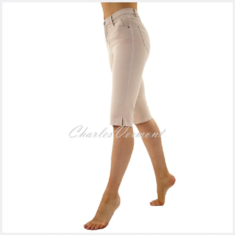 Marble Pedal Pusher Slim Leg Jean – Style 2409-185 (Beige)