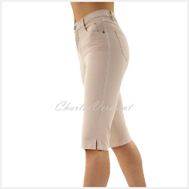 Marble Pedal Pusher Slim Leg Jean – Style 2409-185 (Beige)