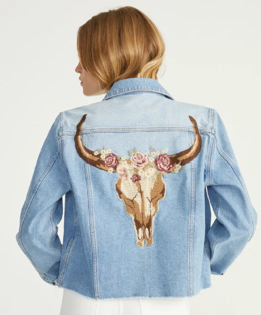 Mesa Rose Denim Trucker Jacket