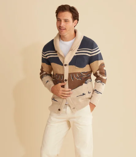 Pendleton Men's Desert Rider Cotton Cardigan Sweater