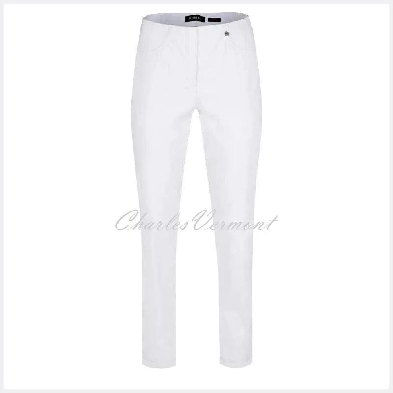 Robell Bella Trouser 51559-5499-10 (White) – SHORTER LENGTH 29""