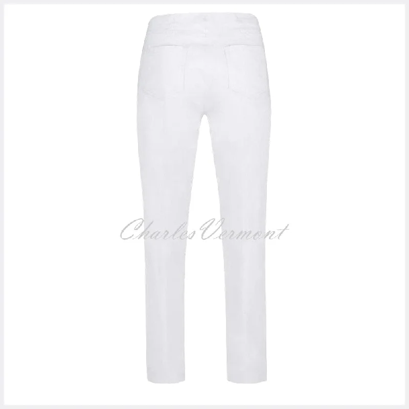 Robell Bella Trouser 51559-5499-10 (White) – SHORTER LENGTH 29""