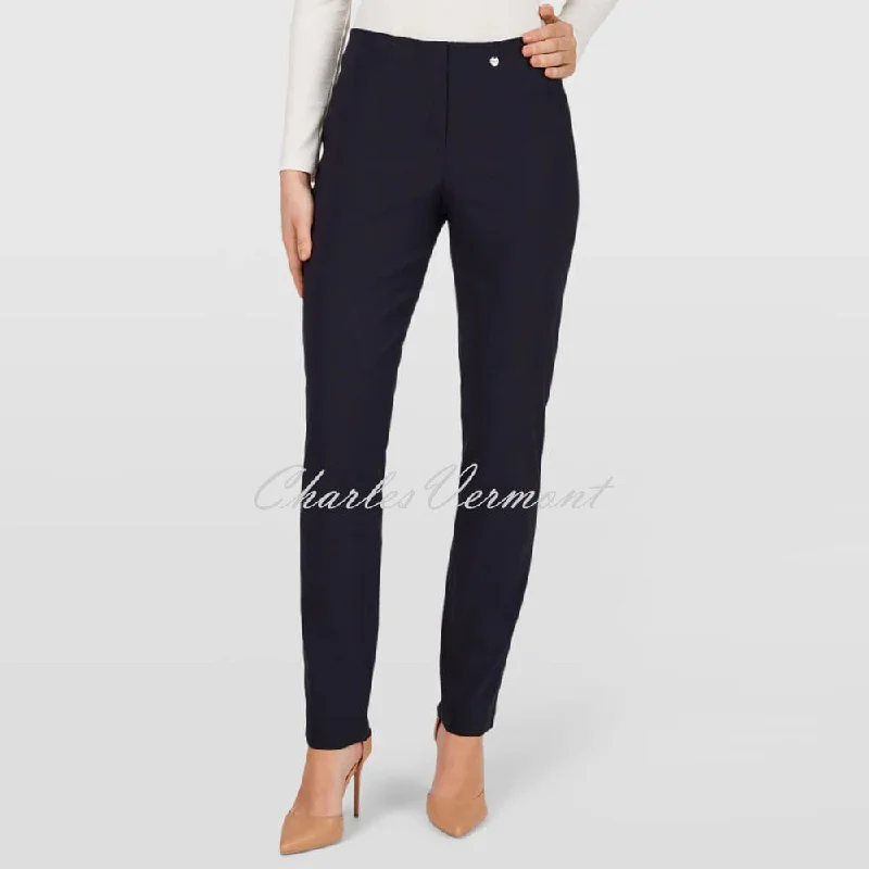 Robell Bella Trouser 51559-5499-69 (Navy) – SHORTER LENGTH 29""