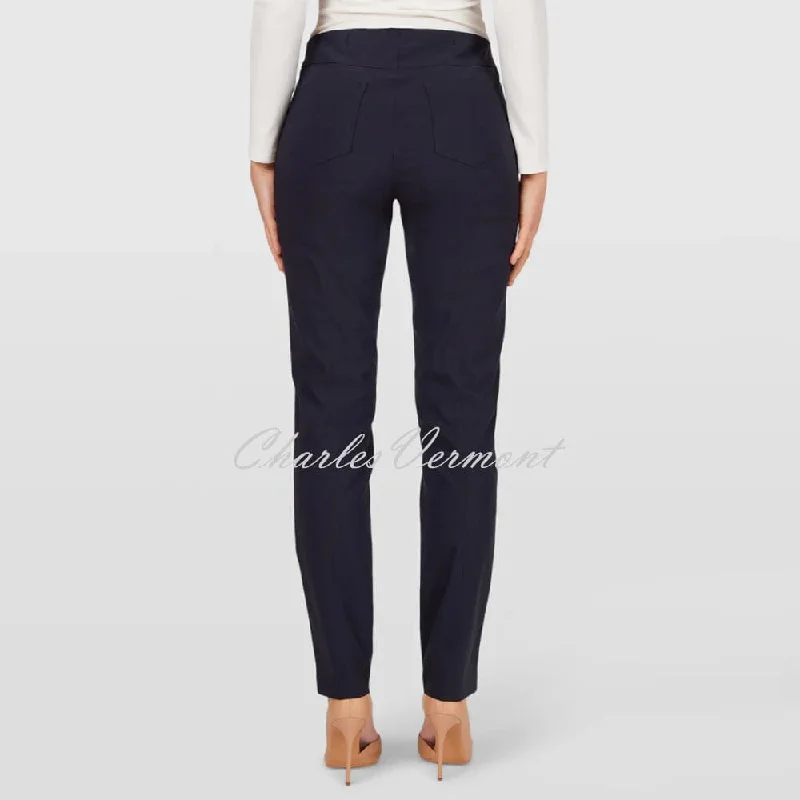 Robell Bella Trouser 51559-5499-69 (Navy) – SHORTER LENGTH 29""