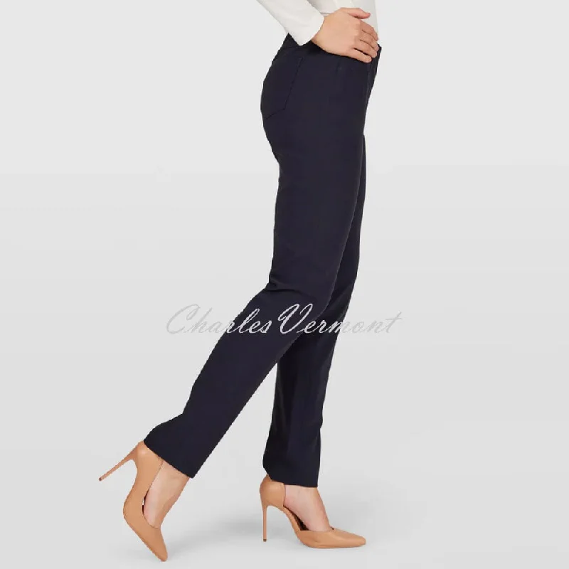 Robell Bella Trouser 51559-5499-69 (Navy) – SHORTER LENGTH 29""