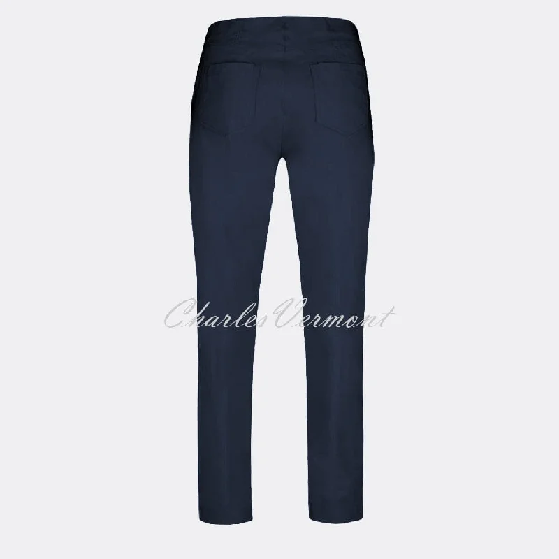 Robell Bella Trouser 51559-5499-69 (Navy) – SHORTER LENGTH 29""