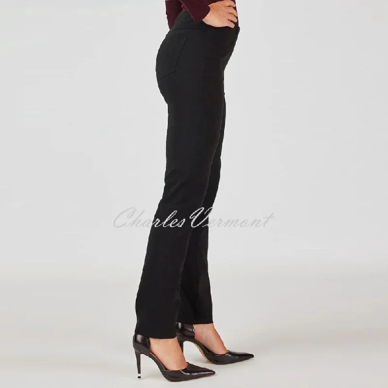 Robell Bella Trouser 51559-5499-90 (Black) – SHORTER LENGTH 29""