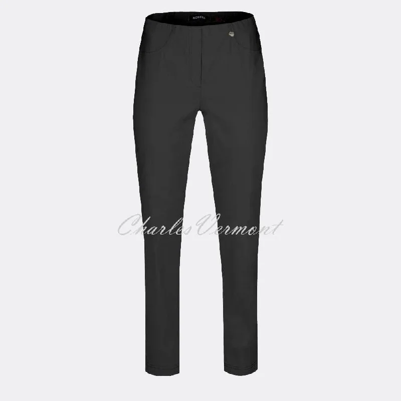 Robell Bella Trouser 51559-5499-90 (Black) – SHORTER LENGTH 29""