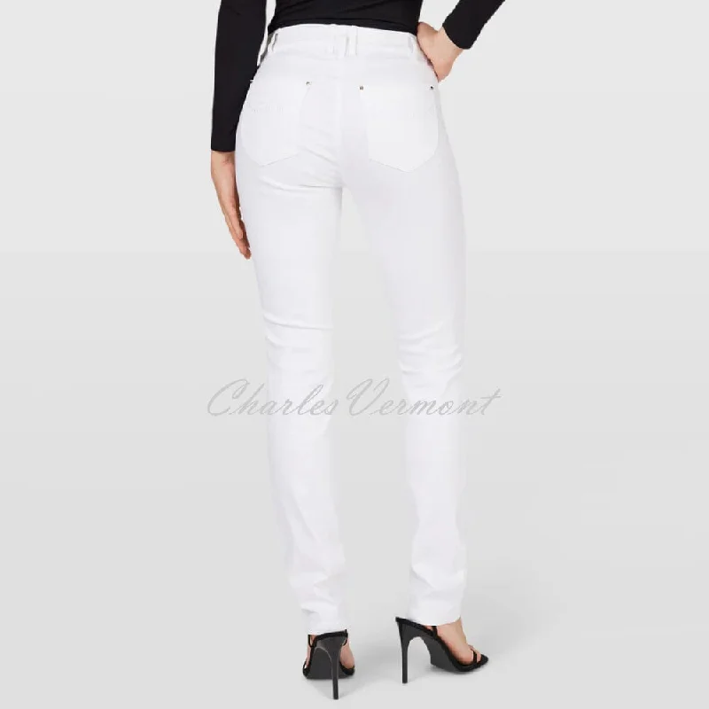 Robell Elena Full Length Jean 51455-5448-10 (White)