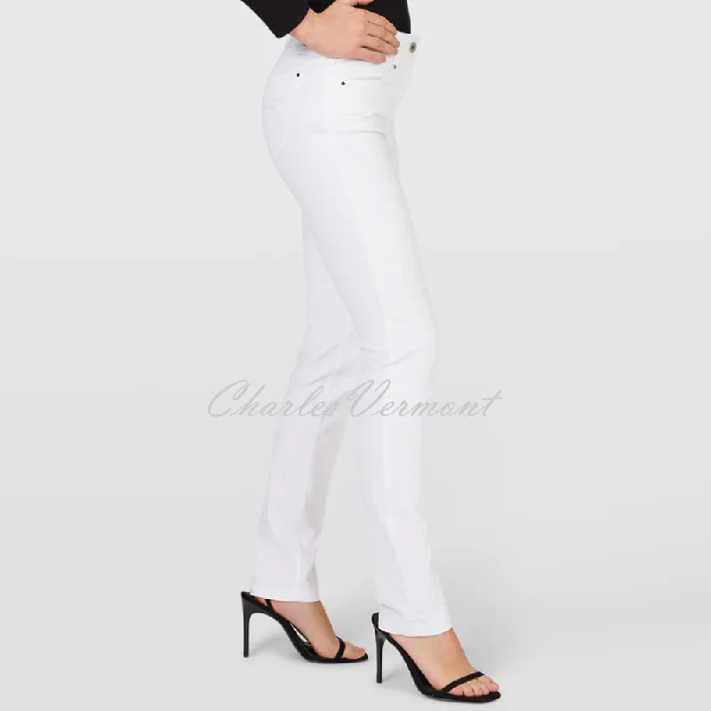 Robell Elena Full Length Jean 51455-5448-10 (White)