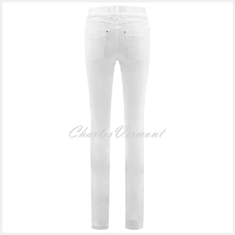 Robell Elena Full Length Jean 51455-5448-10 (White)