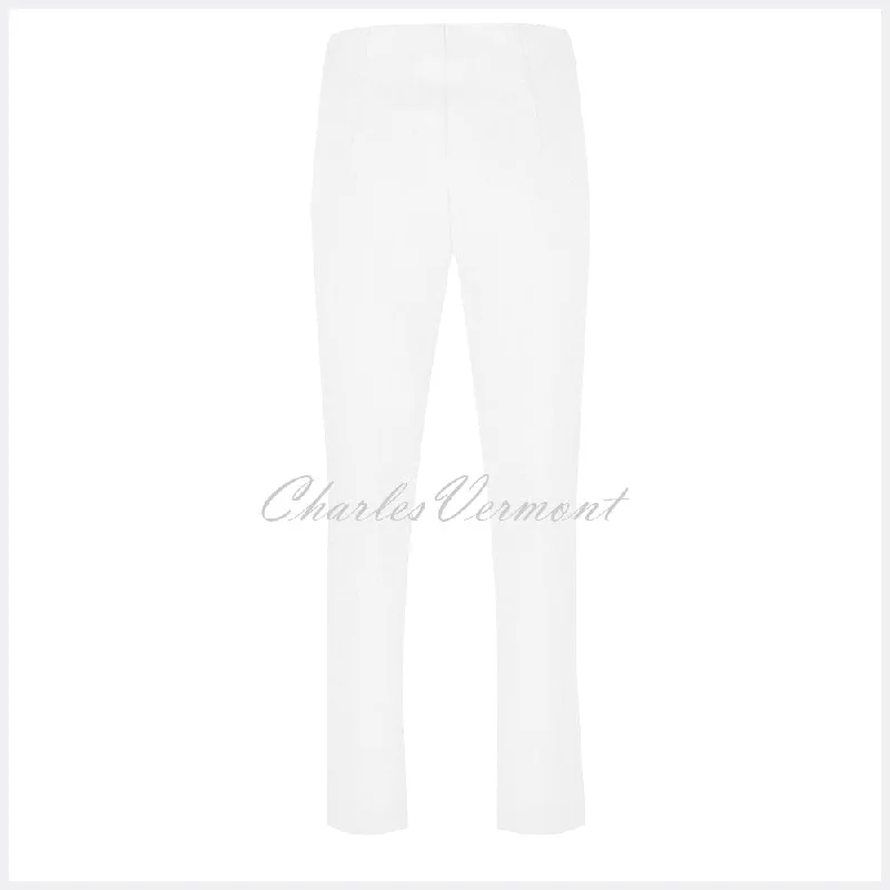 Robell Jacklyn Trouser 51408-5689-10 (White) – SHORTER LENGTH 29""