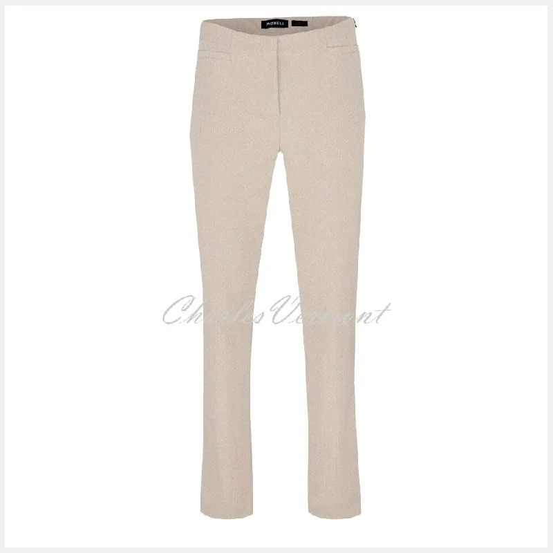 Robell Jacklyn Trouser 51408-5689-113 (Sand) – SHORTER LENGTH 29""