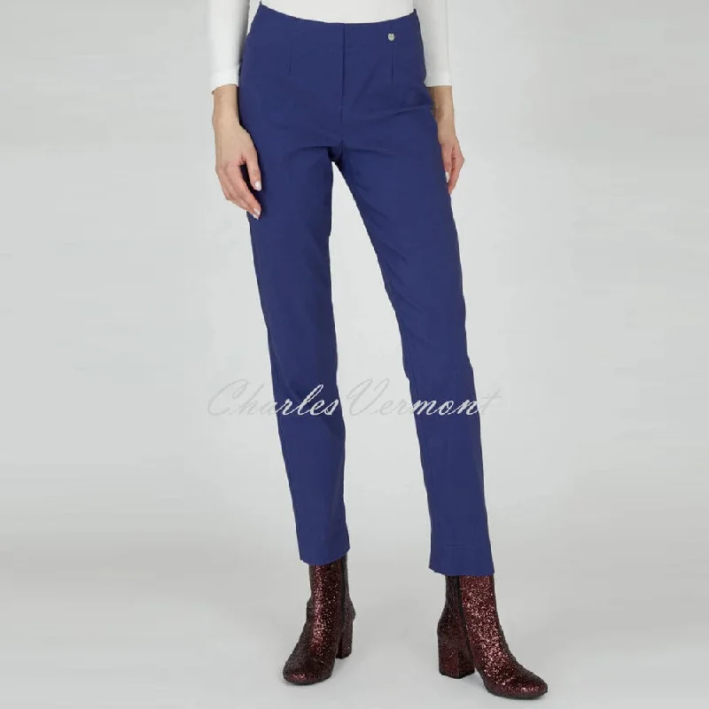 Robell Marie Trouser 51412-5499-68 (French Navy) - SHORTER LENGTH 29""