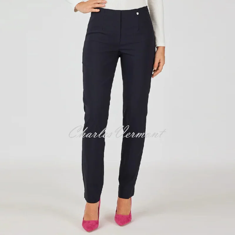 Robell Marie Trouser 51412-5499-69 (Navy) – SHORTER LENGTH 29""