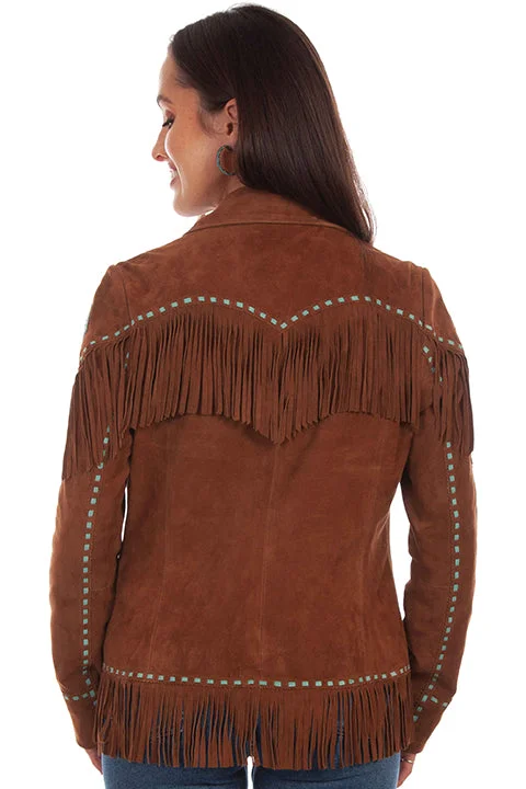 Scully Women's Brown Lamb Suede Jacket