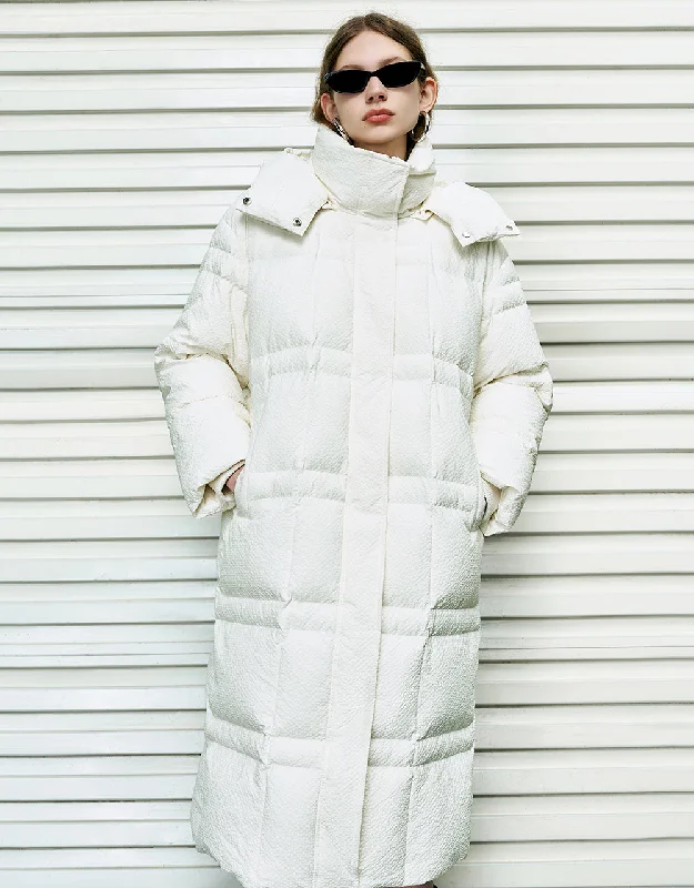 Straight Hooded Puffer Jacket