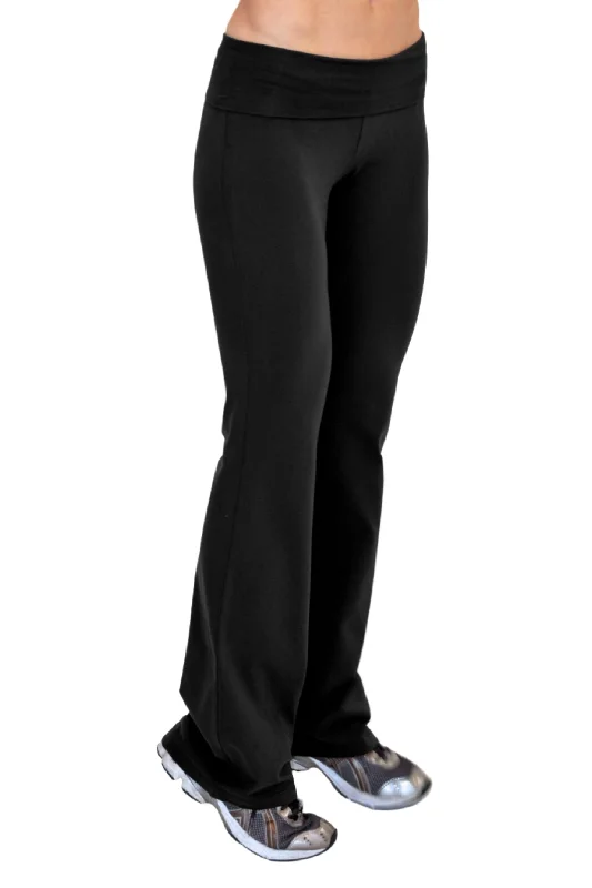 One Step Ahead Brushed Supplex Roll Down Bootcut Pant 20121