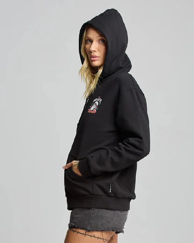 THE MAD HUEYS SHIPWRECKED CAPTAIN WOMENS PULLOVER BLACK