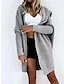 Oversize Cardigan Sweater Hooded Ribbed Knit