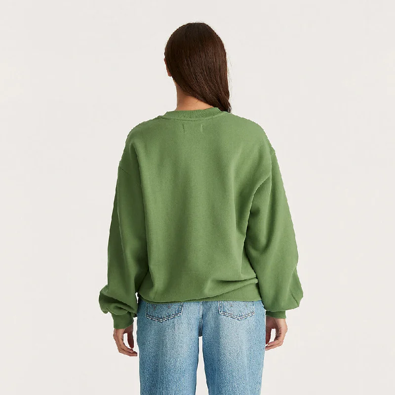 WRANGLER WATTLE SLOUCH SWEAT ELM GREEN