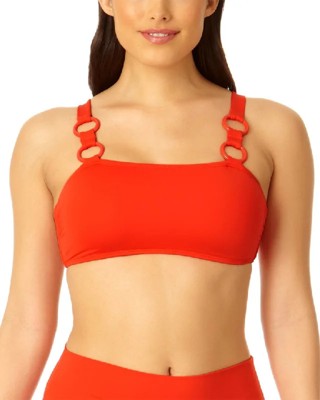 Anne Cole Ring Strap Bandeau Top