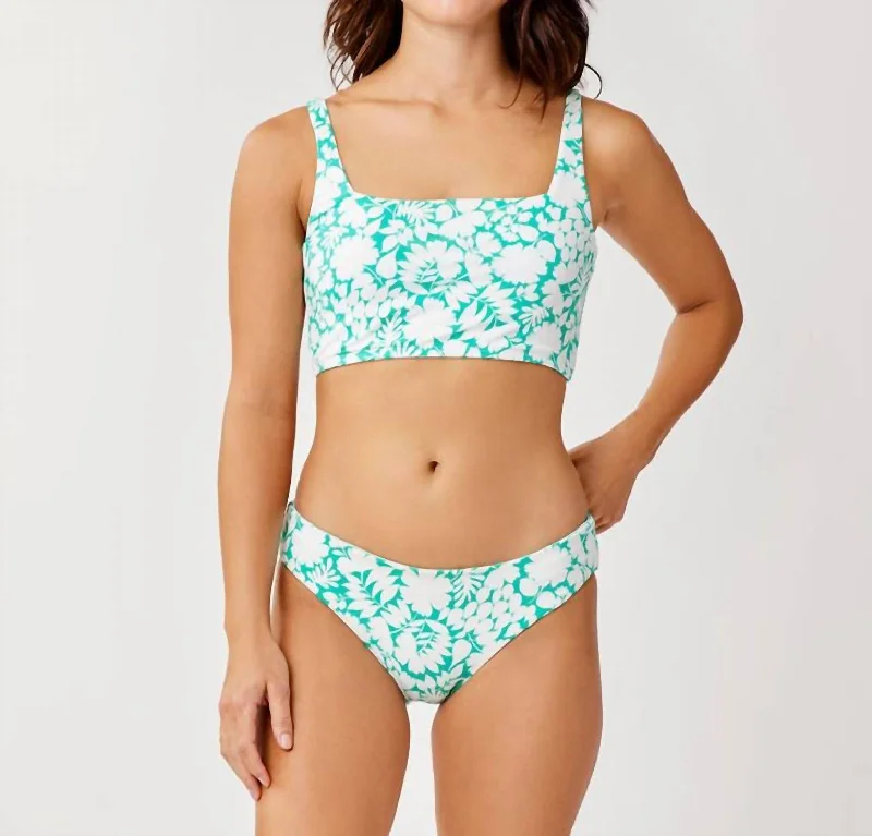 St. Barth Reversible Bottom In Felicity/sea Glass