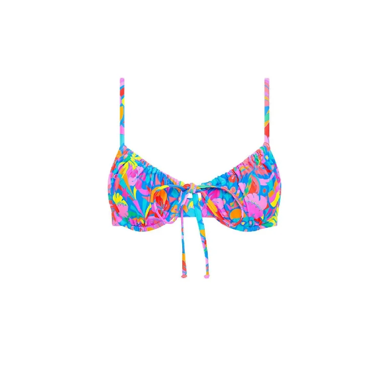 Women's Ruched Underwire Top In Rio Rainbow