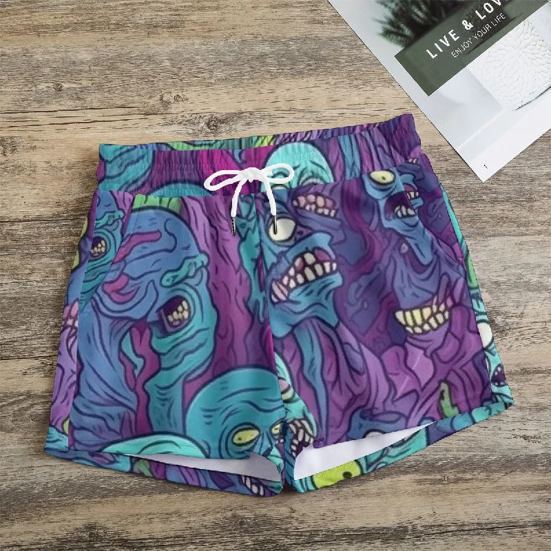 Melting Zombies Women's Casual Shorts