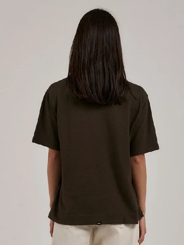 Hemp Lightweight Box Fit Tee - Tarmac