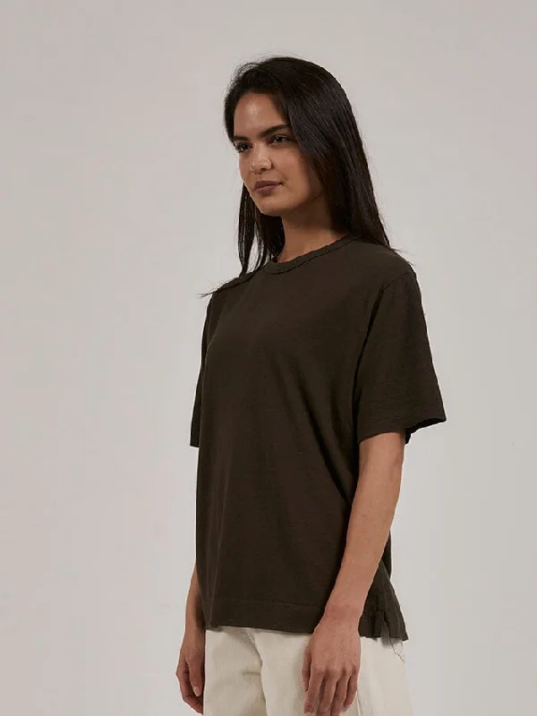 Hemp Lightweight Box Fit Tee - Tarmac