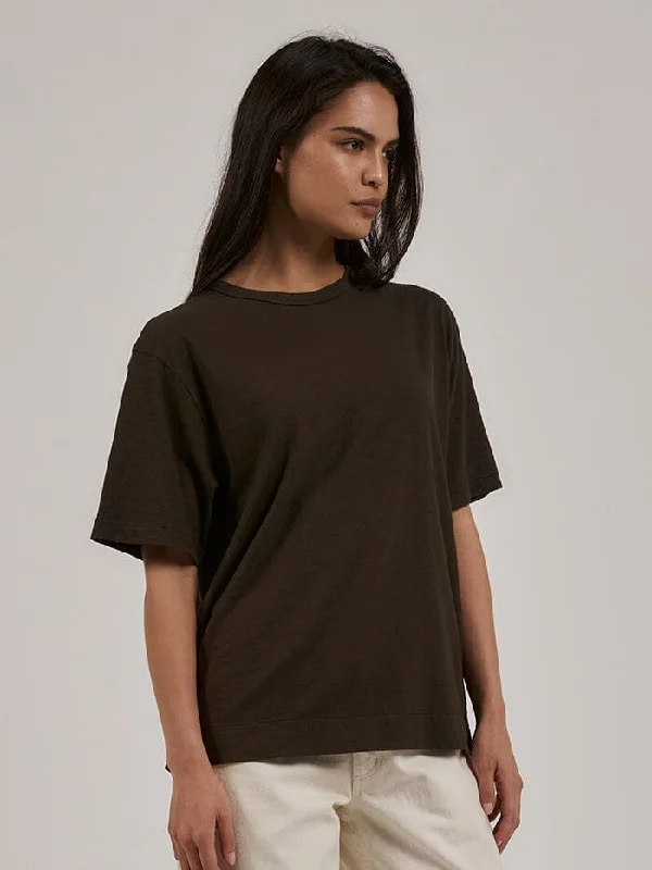 Hemp Lightweight Box Fit Tee - Tarmac