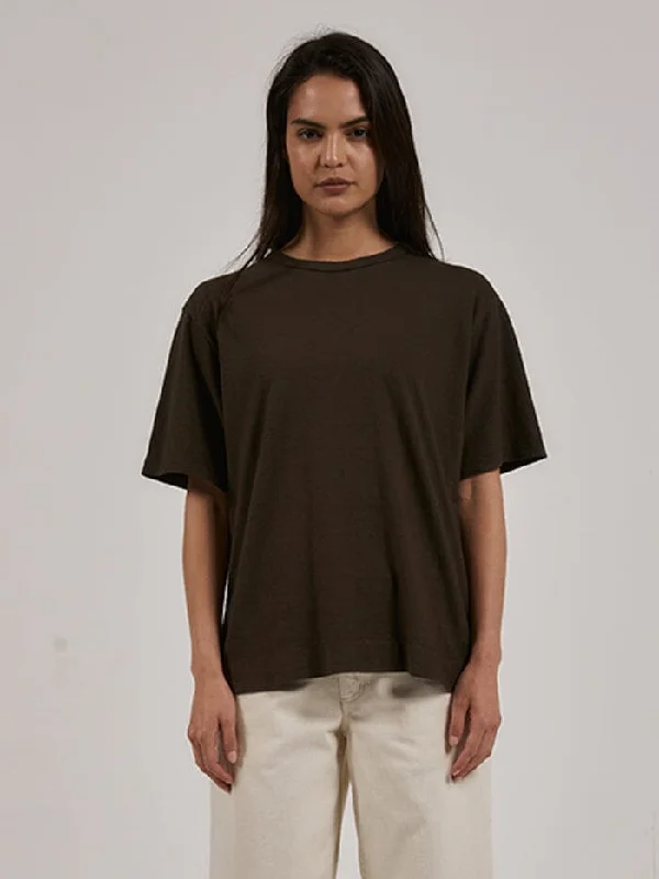 Hemp Lightweight Box Fit Tee - Tarmac