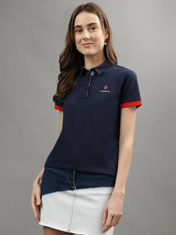 Iconic Navy Regular Fit Polo T-Shirt