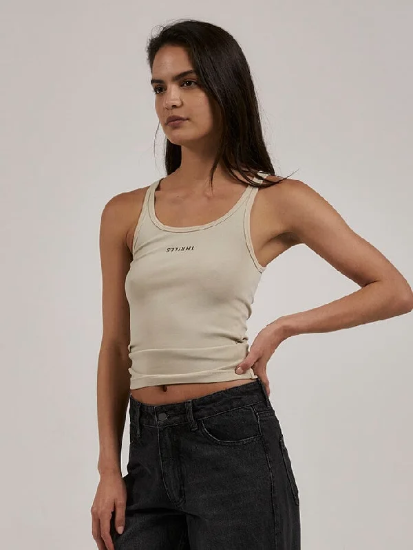 Minimal Thrills Scoop Tank - Oatmeal