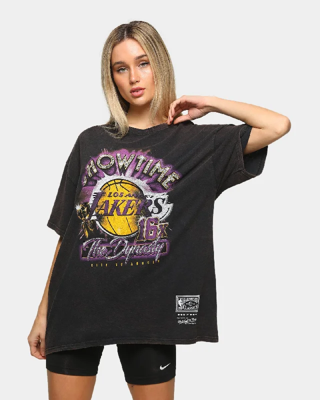 Mitchell & Ness Lakers Time Gold Short-Sleeve Vintage T-Shirt Black