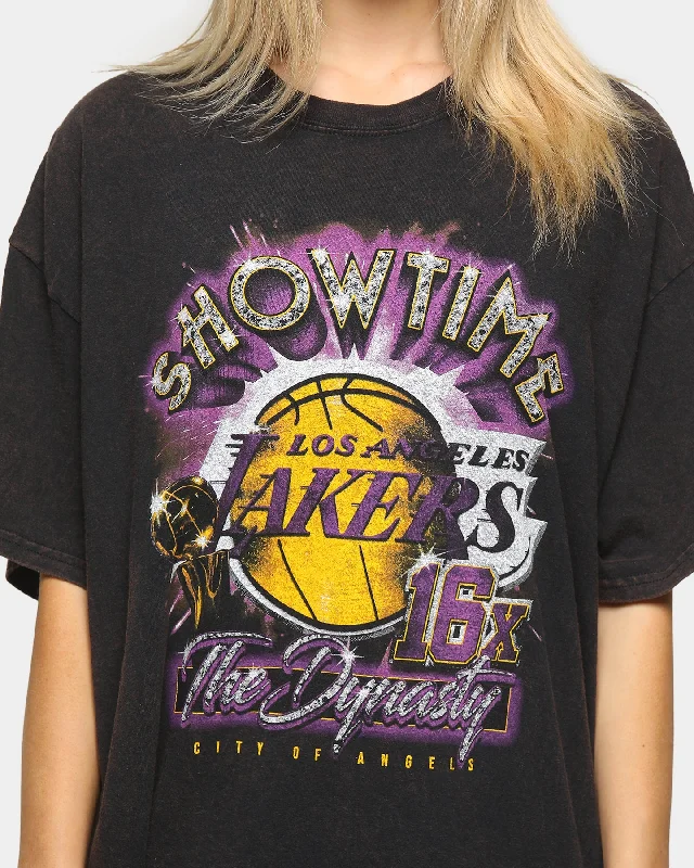 Mitchell & Ness Lakers Time Gold Short-Sleeve Vintage T-Shirt Black