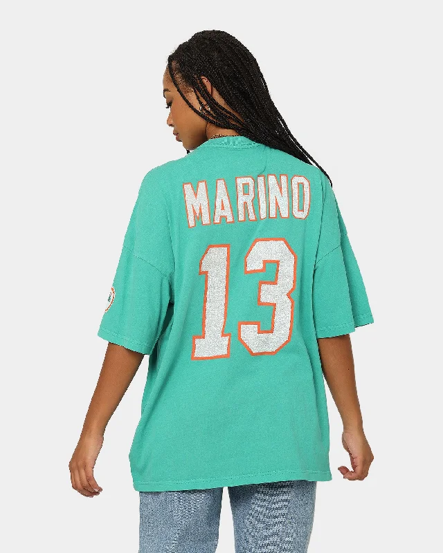 Mitchell & Ness Miami Dolphins Dan Marino #13 N&N Oversized Vintage T-Shirt Faded Teal