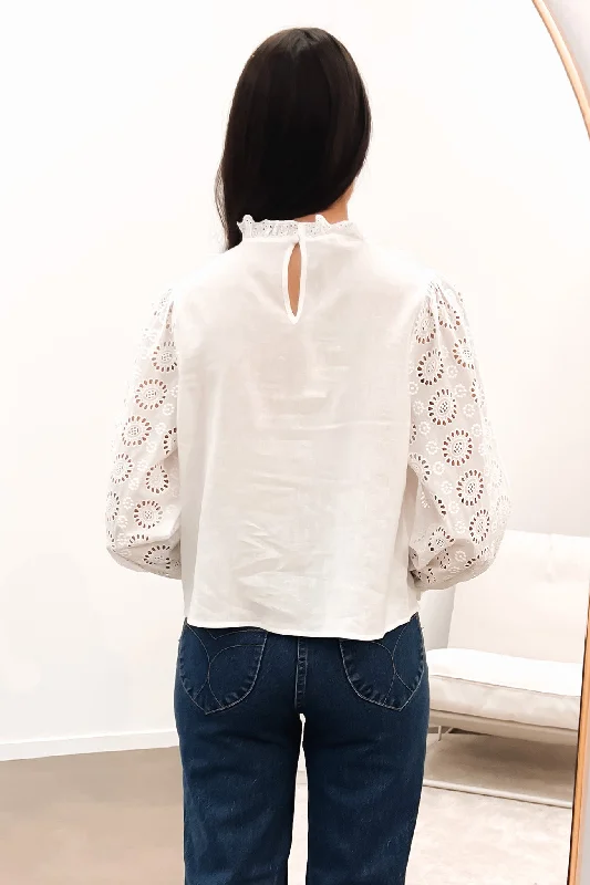 Paris Lace Blouse White