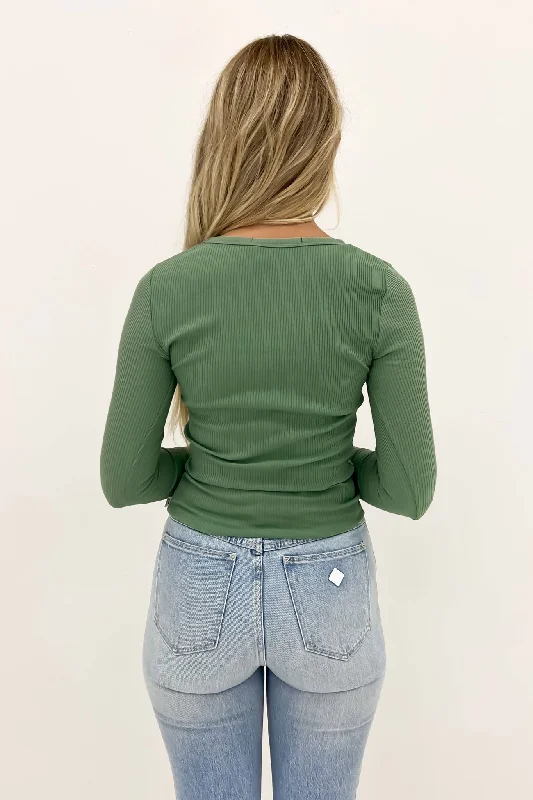 Rib Long Sleeve Sage