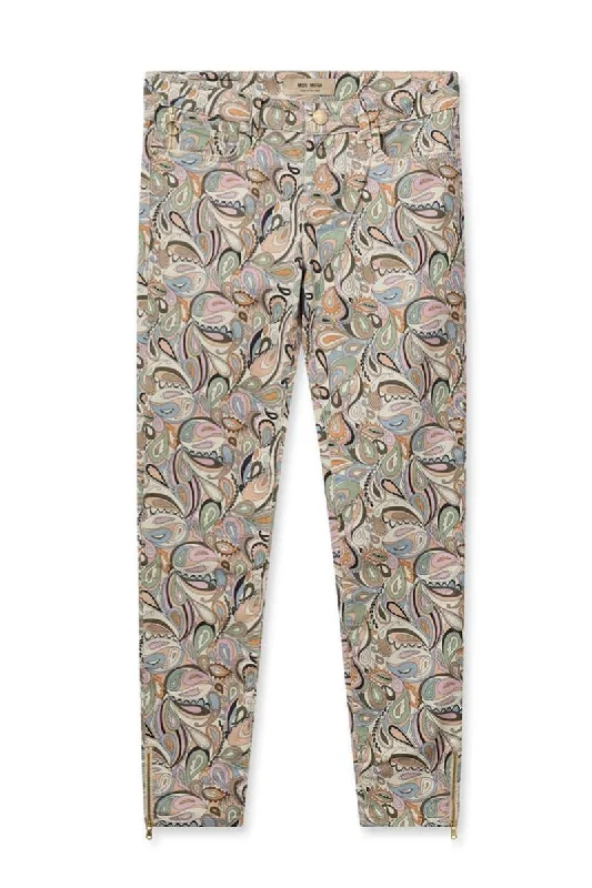 Victoria Paisley Pant in Smoke Green 161400MW1 by Mos Mosh