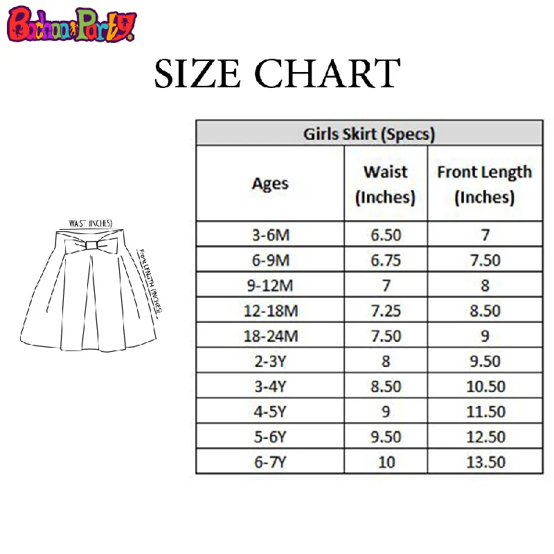 Girls Flowers Casual Skirt - Multi