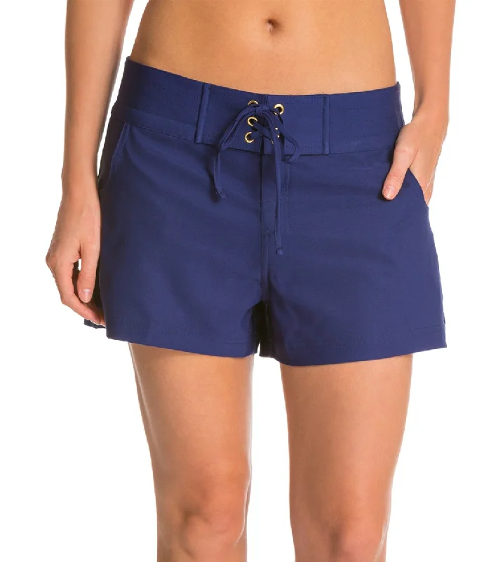 La Blanca Women's Solid All Aboard 3"" Boardshort    Navy