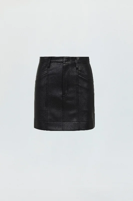 Tera High Rise Mini Skirt - Slate Black