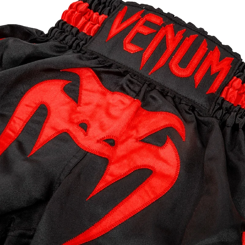 Venum Bangkok Inferno Kids Muay Thai Shorts - Black/Red